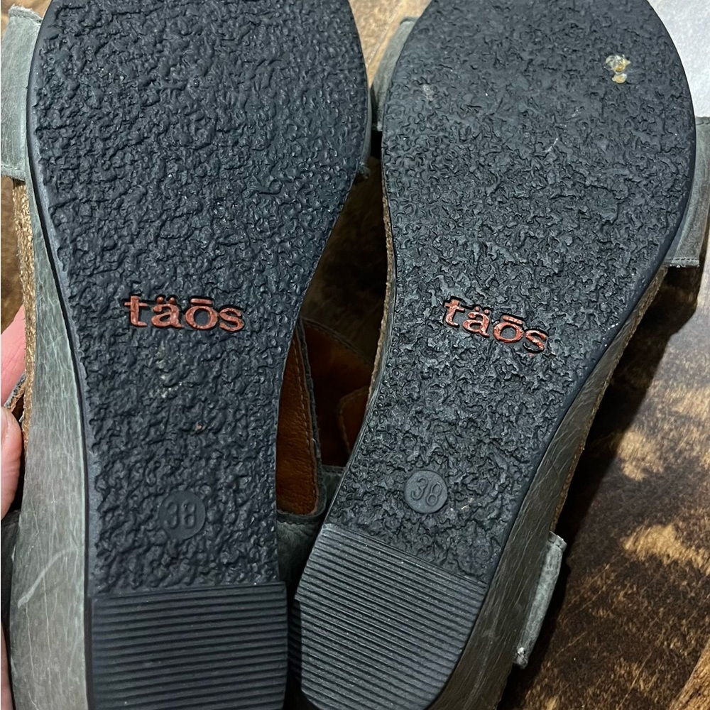 Taos Carousel graphite wedge sandals - Picture 5 of 7